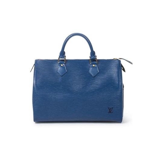 Louis Vuitton Skórzana torebka w kolorze niebieskim - 27 x 19 x 15 cm Louis Vuitton Limango Polska