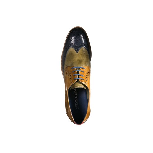 Melvin & Hamilton AMELIE 3 Oksfordki classic midblue/midgreen/yellow/rouge zalando zielony na obcasie