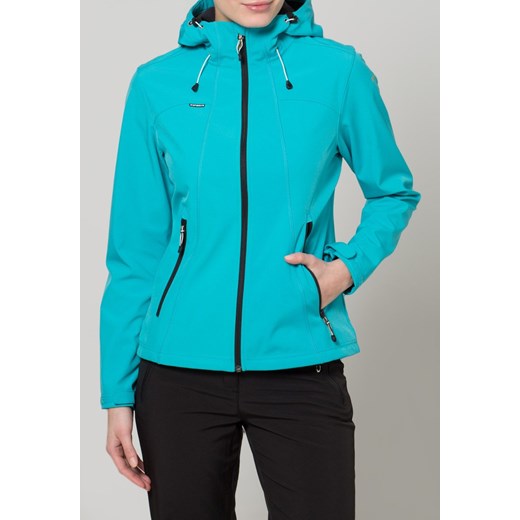 Icepeak SISKO Kurtka Softshell light blue zalando turkusowy mat