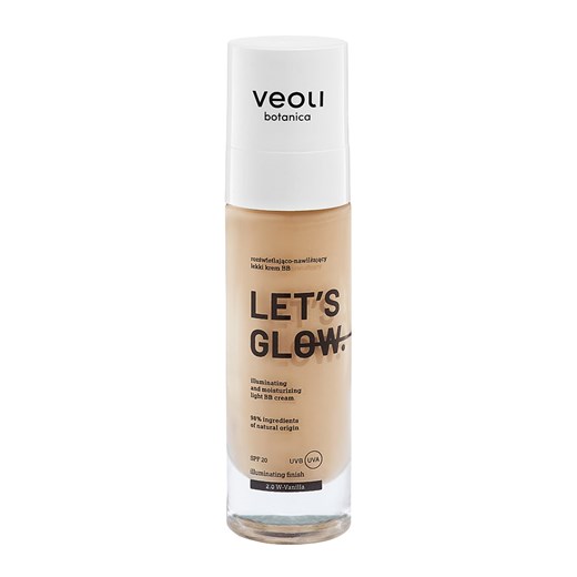 VEOLI BOTANICA Krem BB "Let's Glow - 2.0 N Vanilla" - SPF 20 - 30 Veoli Botanica Limango Polska
