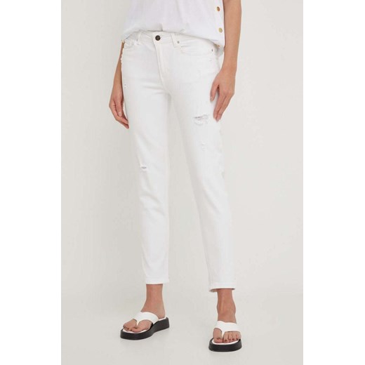 Jeansy damskie białe Answear Lab casual 