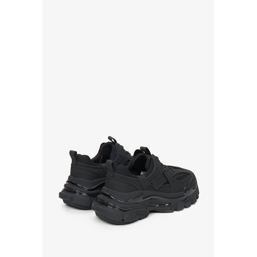 ES 8: Czarne sneakersy damskie na grubej podeszwie Es 8 38 okazja Estro