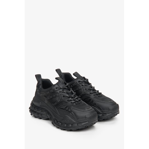 ES 8: Czarne sportowe sneakersy damskie na platformie Es 8 37 okazja Estro