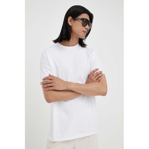American Vintage t-shirt bawełniany kolor biały gładki ze sklepu ANSWEAR.com w kategorii T-shirty męskie - zdjęcie 158497503