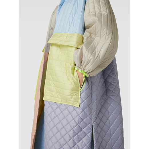 Płaszcz pikowany w stylu Colour Blocking model ‘Laerke Joe’ Stella Nova 38 Peek&Cloppenburg 