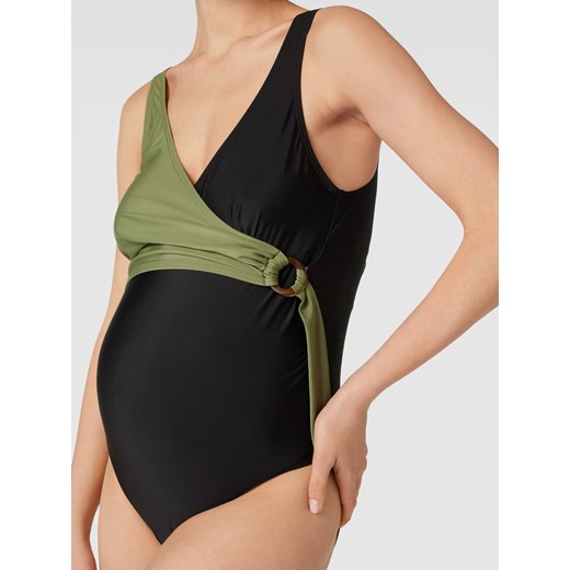 Kostium kąpielowy ciążowy z ozdobnym obszyciem model ‘Amely’ M Peek&Cloppenburg 