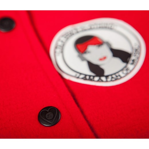 Płaszcz Coat Red LOLA showroom-pl rozowy mat