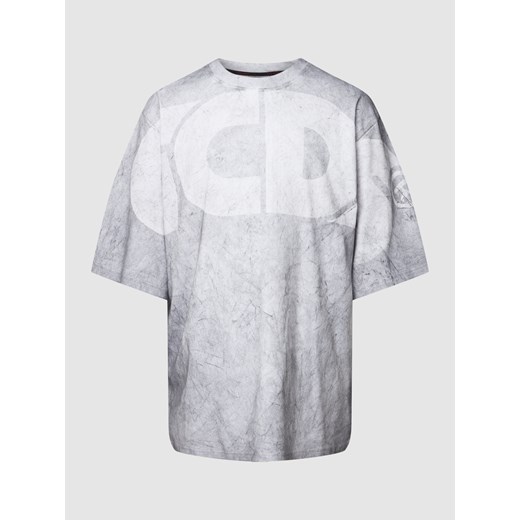 T-shirt o kroju oversized z nadrukiem z logo Gcds M wyprzedaż Peek&Cloppenburg 