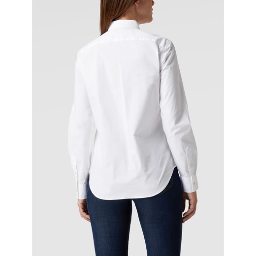 Bluzka koszulowa z dodatkiem streczu i wyhaftowanym logo Polo Ralph Lauren 42 promocyjna cena Peek&Cloppenburg 