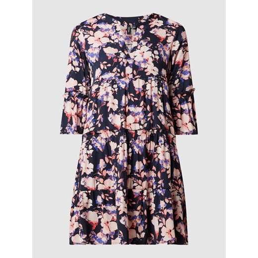Sukienka mini z kwiatowym wzorem model ‘Ines’ Vero Moda XS Peek&Cloppenburg  wyprzedaż