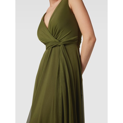 Sukienka zielona Troyden Collection wieczorowa maxi 