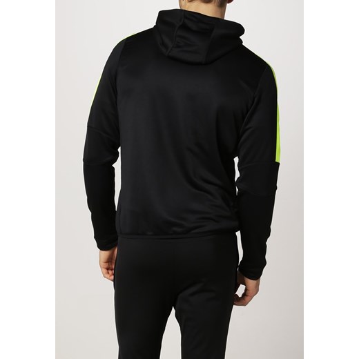 Nike Performance Bluza z kapturem black/volt zalando czarny z zamkiem