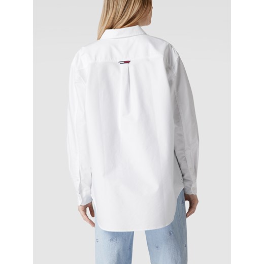 Bluzka koszulowa z naszywką z logo Tommy Jeans M promocyjna cena Peek&Cloppenburg 