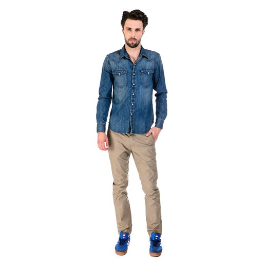 Spodnie Levi's 511 Slim Fit Lightweight Pants "Fallen Rock" be-jeans niebieski dopasowane