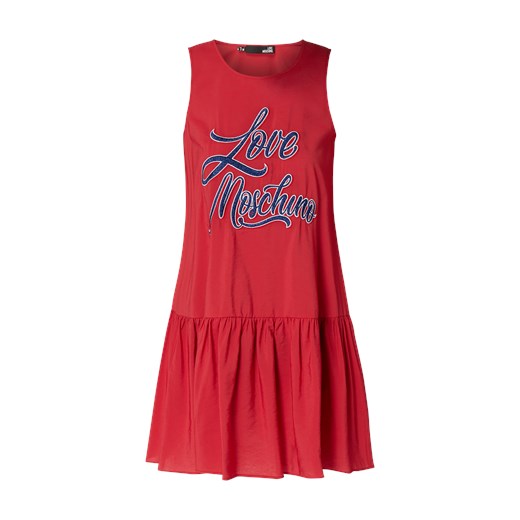 Sukienka z wyhaftowanym logo Love Moschino 40 promocyjna cena Peek&Cloppenburg