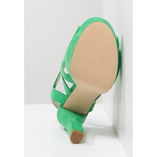 Anna Field Sandały na obcasie green zalando bezowy bez wzorów/nadruków