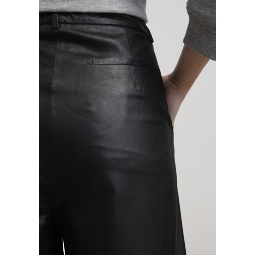JUST FEMALE NELSON Spodnie skórzane black zalando szary materiałowe