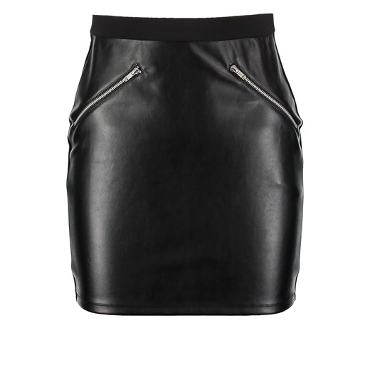 Even&Odd Spódnica mini black zalando czarny abstrakcyjne wzory