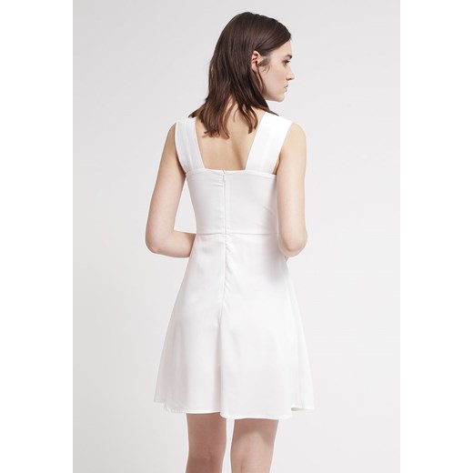 Anonyme Designers Sukienka letnia white zalando  bez wzorów/nadruków