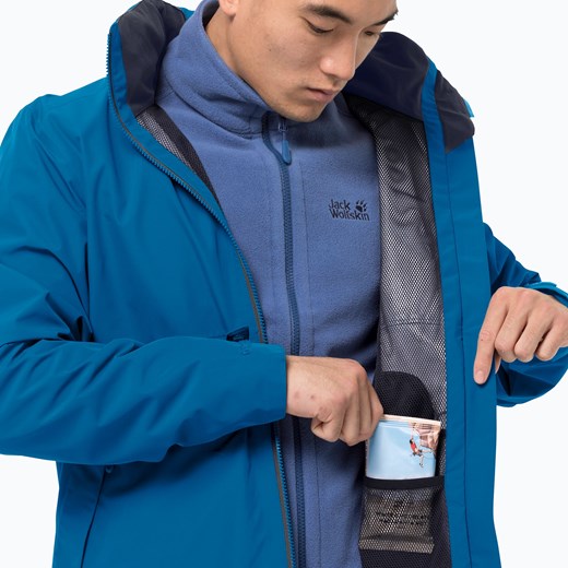 Kurtka hardshell męska Jack Wolfskin Evandale niebieska 1111131_1361 Jack Wolfskin L sportano.pl
