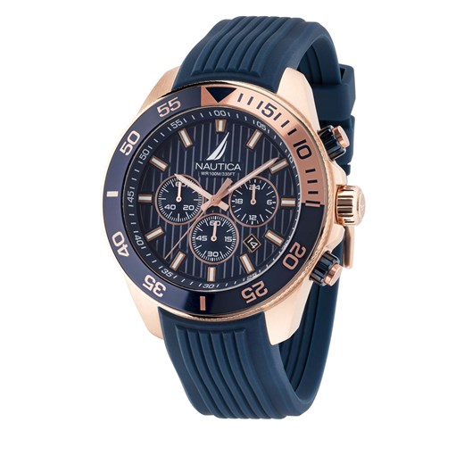 Zegarek Nautica NAPNOS305 Rose Gold/Blue Nautica one size eobuwie.pl okazyjna cena