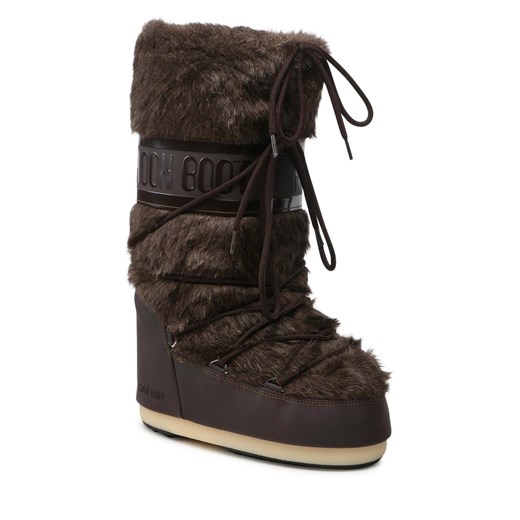 Śniegowce Moon Boot Icon Faux Fur 14089000 Brown D Moon Boot 42 promocyjna cena eobuwie.pl