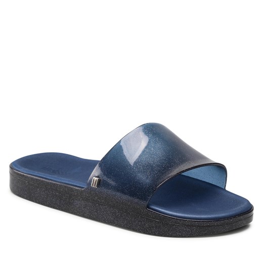Klapki Melissa Beach Slide Next Gen F 33524 Blue Insignia/Gl Silver 13909 Melissa 37 wyprzedaż eobuwie.pl
