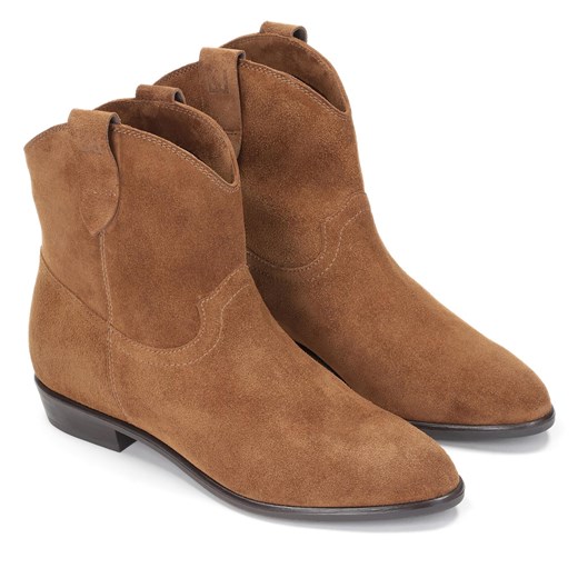 Botki Kazar Simonetta 41490-02-26 Ciemnobrązowy Kazar 35 eobuwie.pl