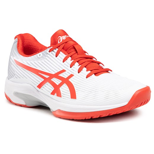 Buty Asics Solution Speed Ff 1042A002 White/Fiery Red 104 37 okazja eobuwie.pl