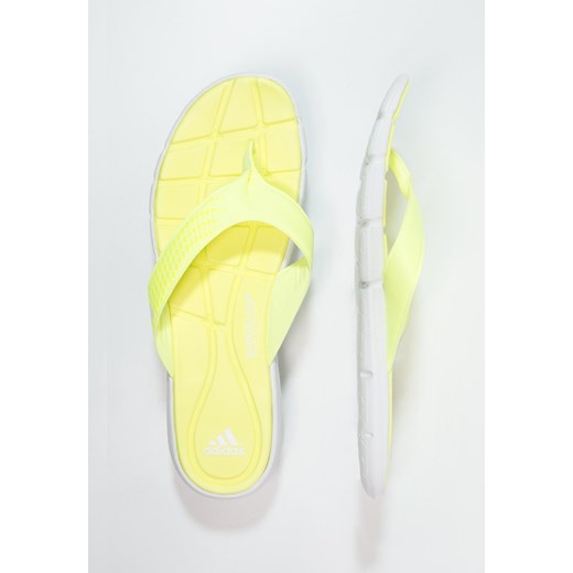adidas Performance ADIPURE 360 Japonki white/light flash yellow/semi solar yellow zalando zolty sportowy