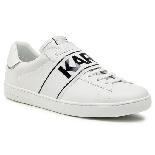 Sneakersy KARL LAGERFELD KL51535 White Lthr Karl Lagerfeld dostępne inne rozmiary okazja eobuwie.pl