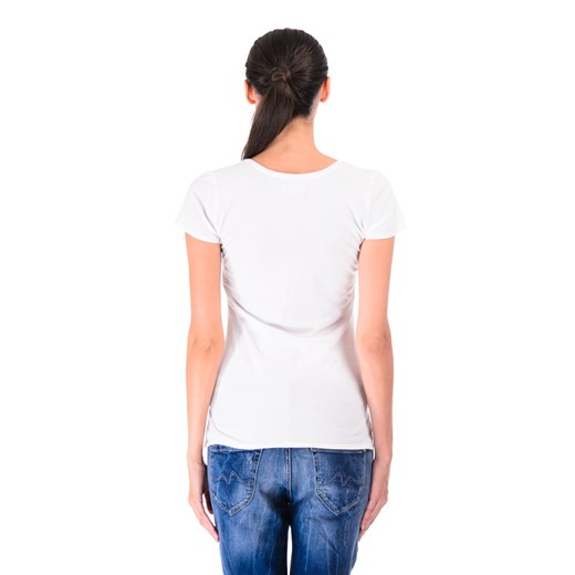 T-shirt Wrangler S/S V-neck T "White" be-jeans bialy rękawy