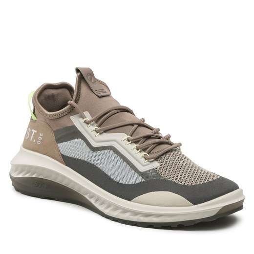 Sneakersy ECCO St.360 M 82140460479 Magnet/Taupe/Sunny Lime Ecco 46 promocyjna cena eobuwie.pl