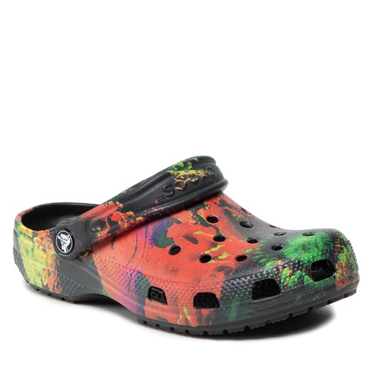Klapki Crocs Classic Cyber Beach Clog 207858 Multi/Black Crocs 38.5 okazja eobuwie.pl