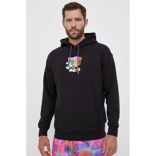 Puma bluza bawełniana X 8ENJAMIN męska kolor czarny z kapturem z nadrukiem Puma XL ANSWEAR.com