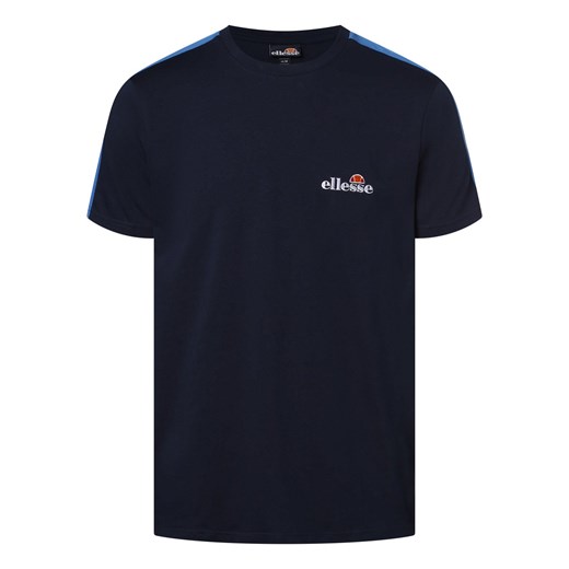 ellesse T-shirt męski Mężczyźni Bawełna granatowy jednolity ze sklepu vangraaf w kategorii T-shirty męskie - zdjęcie 158972132