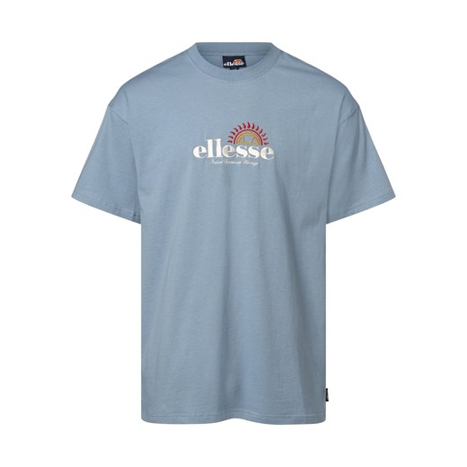 ellesse T-shirt męski Mężczyźni Bawełna jasnoniebieski jednolity Ellesse L vangraaf okazja