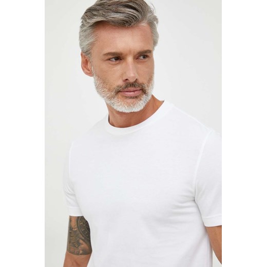 Calvin Klein t-shirt bawełniany kolor biały z nadrukiem Calvin Klein L ANSWEAR.com