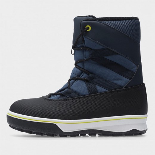 Chłopięce buty śniegowce 4F 4FJAW22FSBSM001 - granatowe 4f Junior 35 wyprzedaż Sportstylestory.com