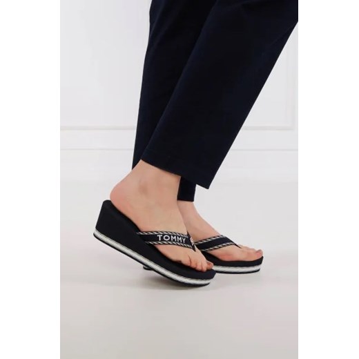 Tommy Hilfiger Japonki TOMMY WEBBING H WEDGE Tommy Hilfiger 40 okazyjna cena Gomez Fashion Store