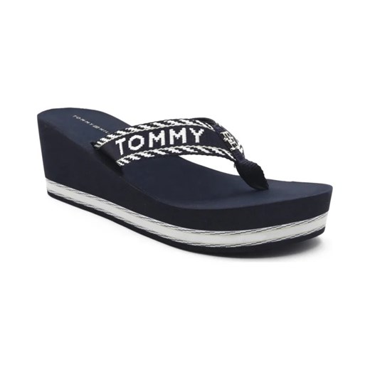 Tommy Hilfiger Japonki TOMMY WEBBING H WEDGE Tommy Hilfiger 40 okazja Gomez Fashion Store