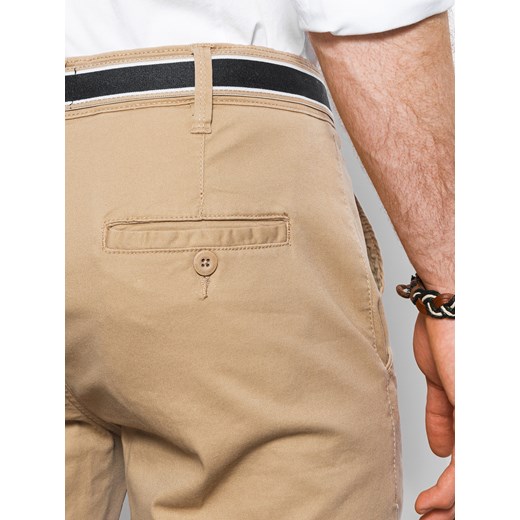 Spodnie męskie chino - beżowe V5 P156 M ombre
