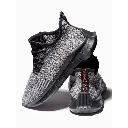 Buty męskie sneakersy - szare V5 T388 44 ombre