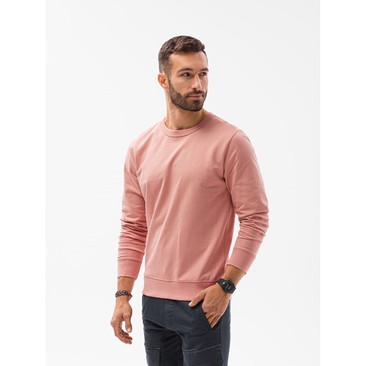Bluza męska bez kaptura - różowa V10 B1153 XL ombre