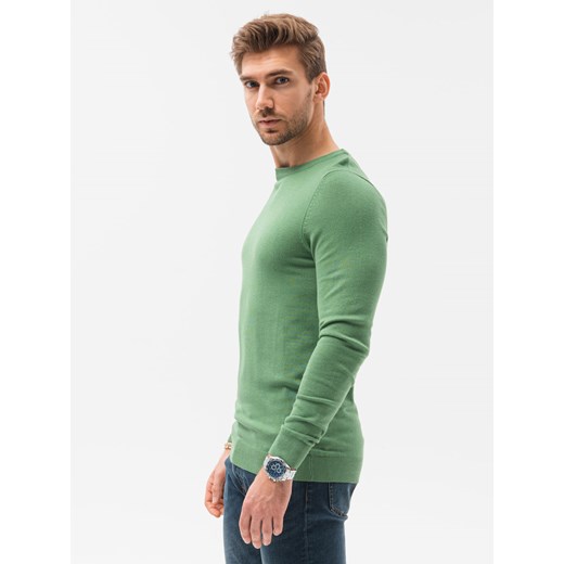 Elegancki sweter męski - zielony V13 E177 M promocja ombre