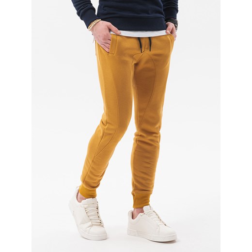Spodnie męskie dresowe - żółte V13 P867 XXL ombre