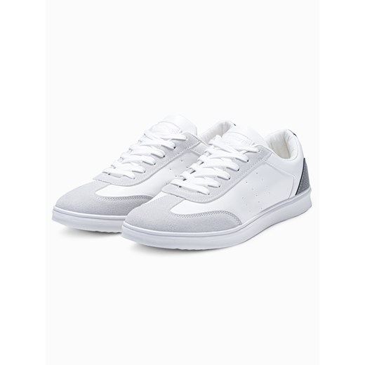 Buty męskie trampki OLDSCHOOL - białe V3 T373 45 ombre