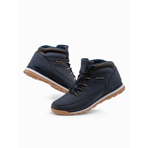 Buty męskie trapery ocieplane - granatowe V2 T313 42 ombre