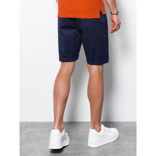 Spodenki męskie chino - granatowe V2 W243 XL ombre