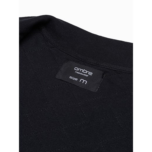 Bluza męska czarna Ombre z napisem młodzieżowa